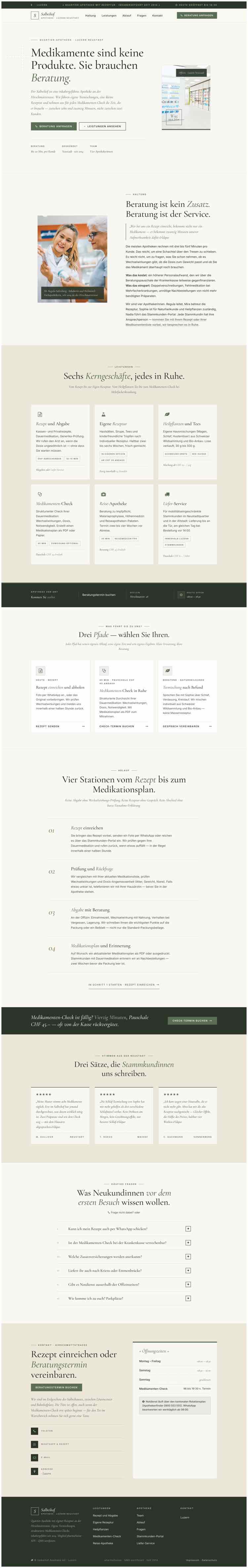 Apotheke mit Split-Hero