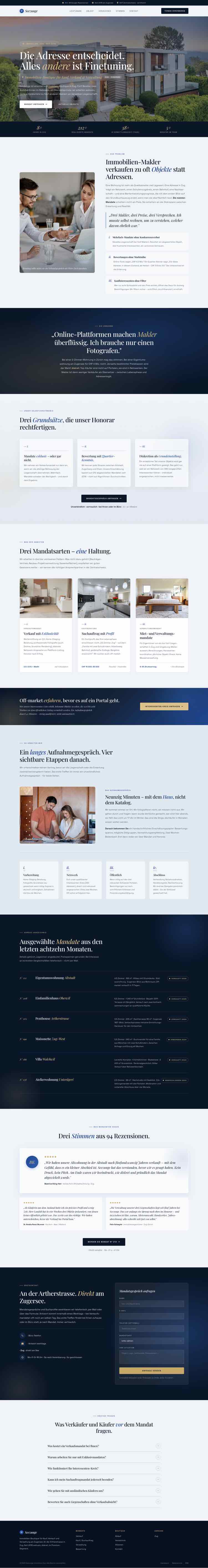 Immobilien Seezunge mit Fullscreen-Hero